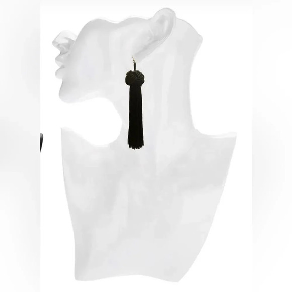 Long Tassels Drop Earrings - Picture 1 of 3